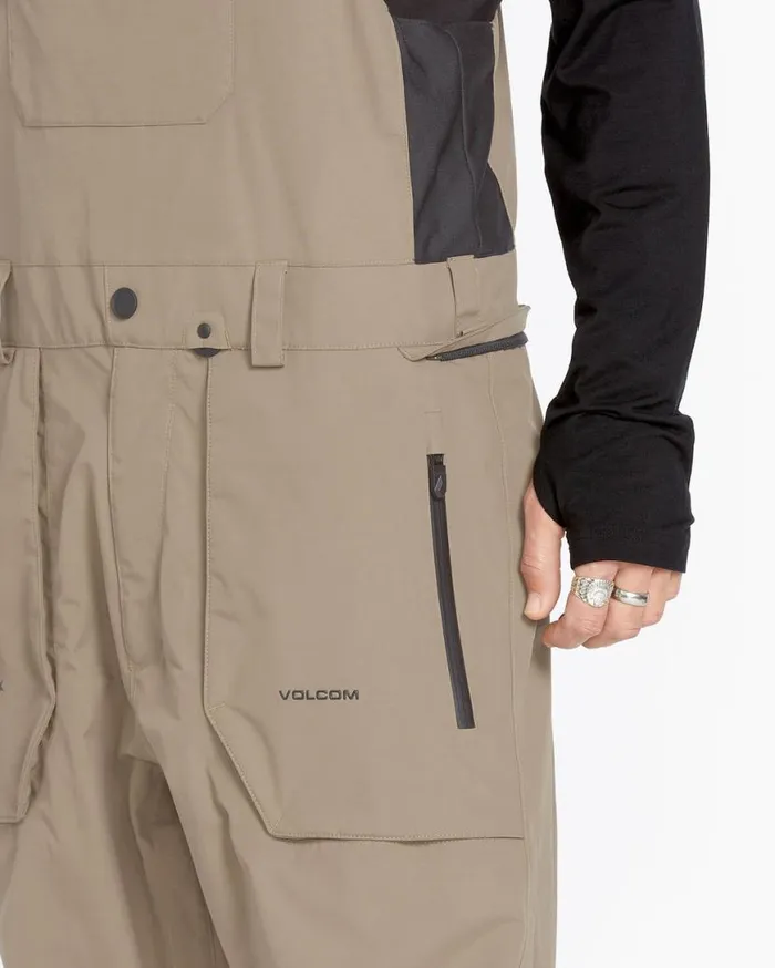 Mens Rain GoreTex Bib Overalls 8211 Chestnut Brown Mens Volcom Pants