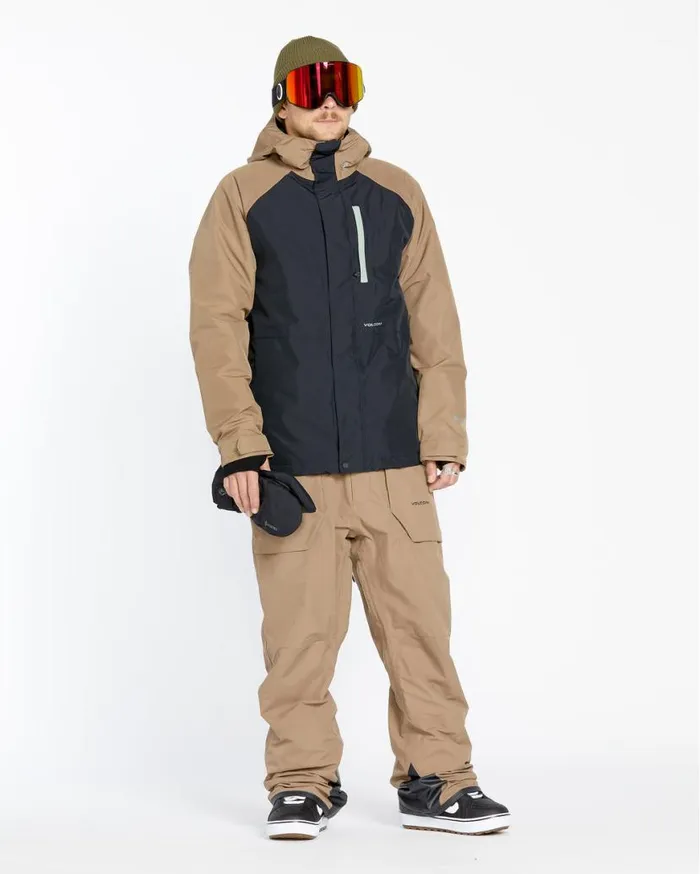Mens Rain GoreTex Bib Overalls 8211 Chestnut Brown Mens Volcom Pants