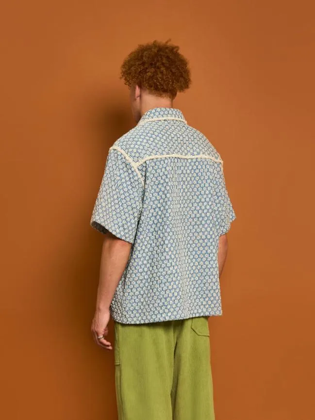 Menswear Chessie Fray Boxy Shirt Faded Denim Sister Jane Menswear Chessie Fray Boxy Shirt Faded Denim Sister Jane