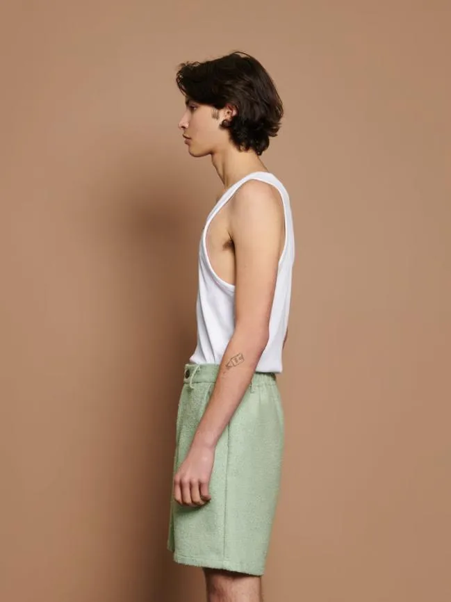 Menswear Seafarer Rib Tank Top Ivory Cream Sister Jane Menswear Seafarer Rib Tank Top Ivory Cream Sister Jane