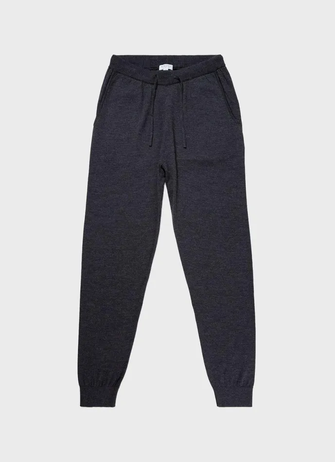 Merino Wool Lounge Pant Charcoal Melange Men SUNSPEL Sweatshirts and Sweatpants Merino Wool Lounge Pant Charcoal Melange Men SUNSPEL Sweatshirts and Sweatpants