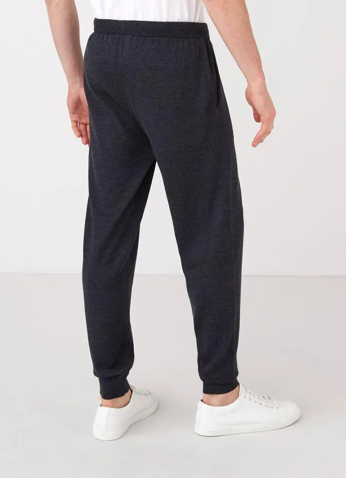Merino Wool Lounge Pant Charcoal Melange Men SUNSPEL Sweatshirts and Sweatpants