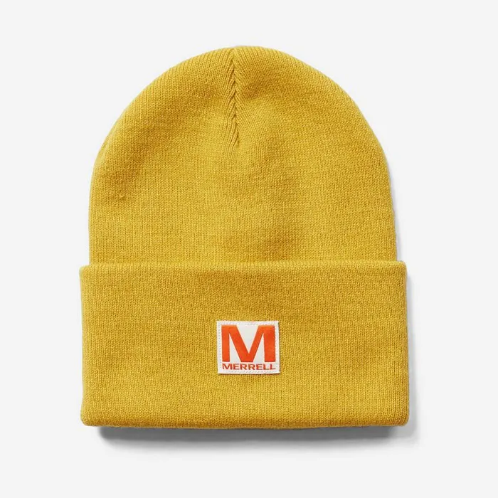 Merrell Patch Beanie Gold Men Merrell Hats