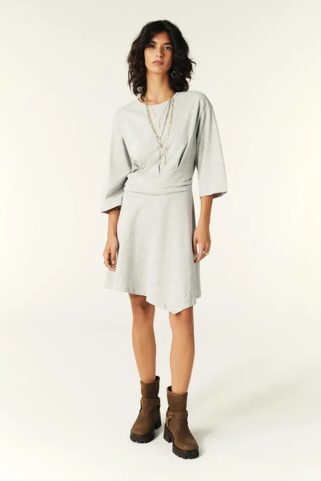 Midi Dress Astoria Gray Women Baandsh Dresses