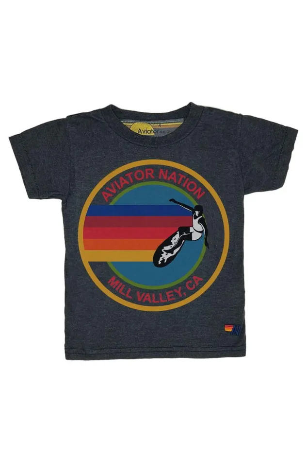 Mill Valley Tee 8211 Charcoal Kids Aviator Nation Tees