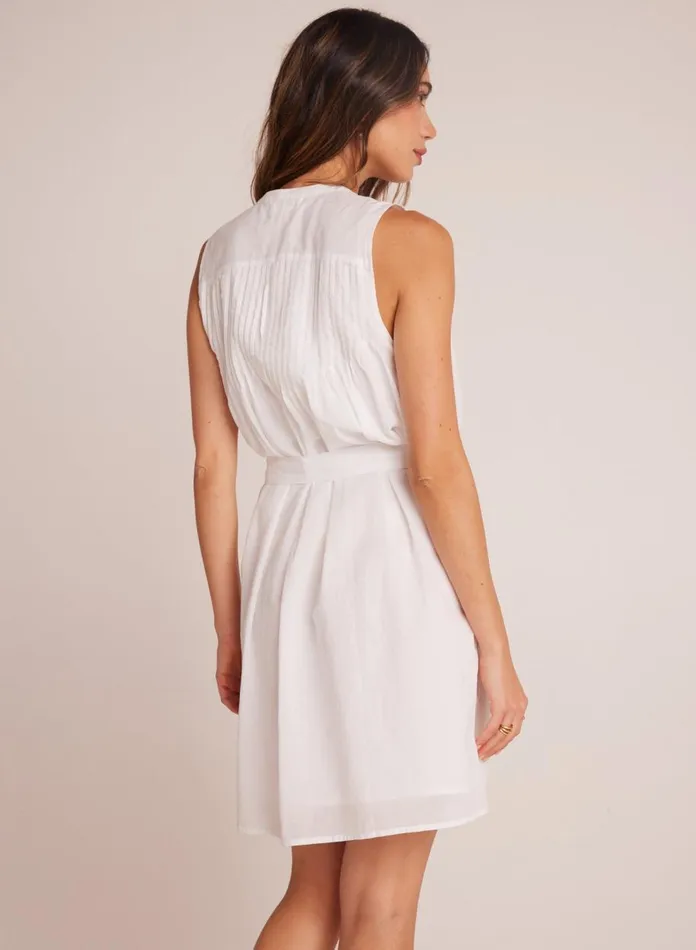 Mini Dresses Women Bella Dahl Sleeveless Pintuck Shirt Dress 8211 White Mini Dresses Women Bella Dahl Sleeveless Pintuck Shirt Dress 8211 White