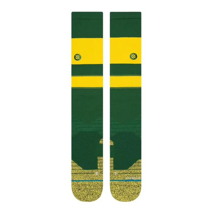 Mlb Diamond Pro Stripes Otc Socks Green MenWomen Stance Over The Calf