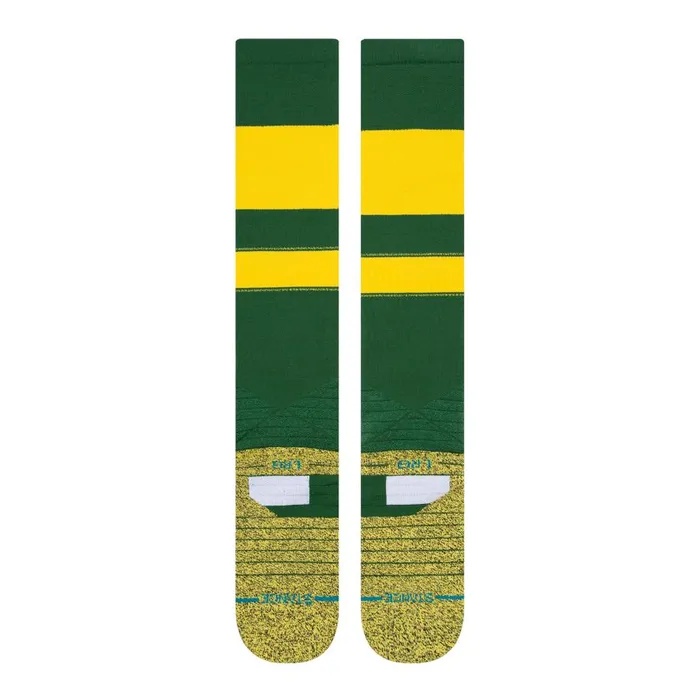 Mlb Diamond Pro Stripes Otc Socks Green MenWomen Stance Over The Calf