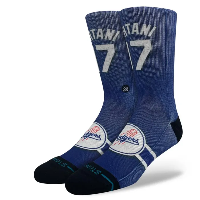 Mlb X Stance 2024 Players Poly Crew Socks Jersey Ohtani 8211 Blue MenWomen Stance Crew Mlb X Stance 2024 Players Poly Crew Socks Jersey Ohtani 8211 Blue MenWomen Stance Crew