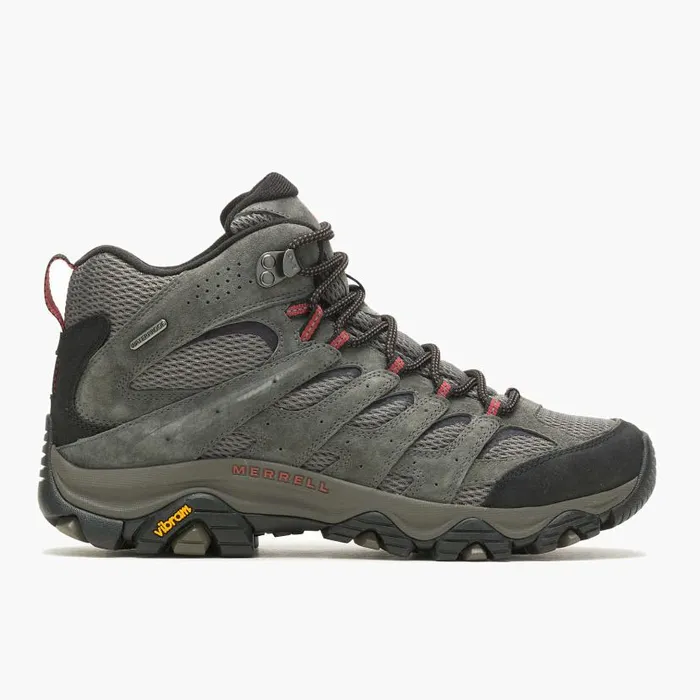 Moab 3 Mid Waterproof Wide Width Beluga Men Merrell Boots