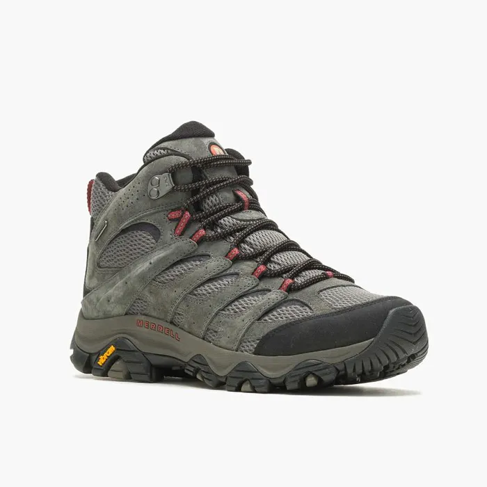 Moab 3 Mid Waterproof Wide Width Beluga Men Merrell Boots