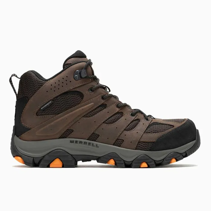 Moab Vertex 2 Mid Waterproof Carbon Fiber Work Boot Wide Width Earth Men Merrell Boots