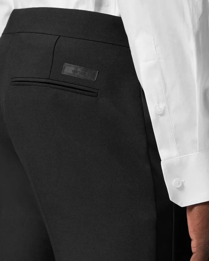 MohairBlend Formal Pants Black Men Versace Blazers and Suits