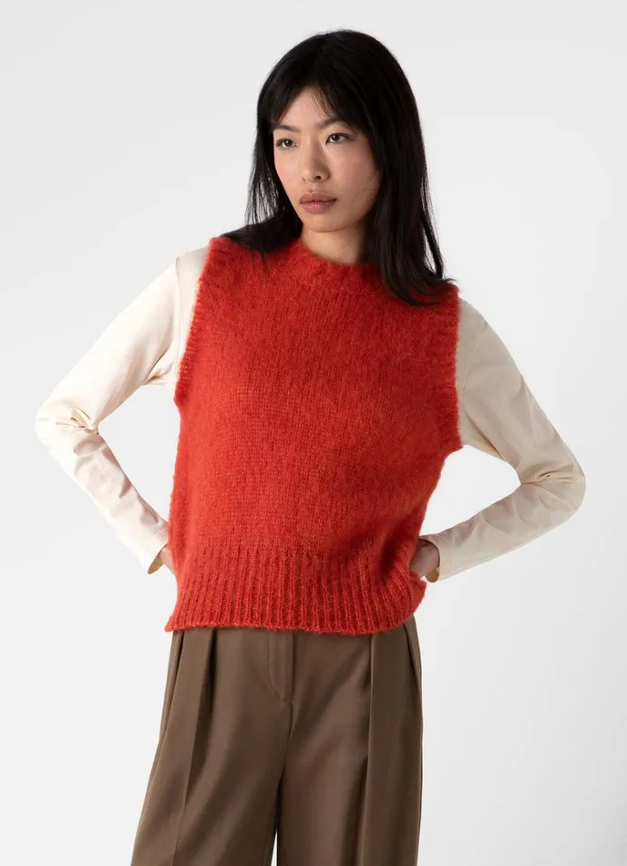 Mohair Silk Vest Magma Women SUNSPEL Knitwear
