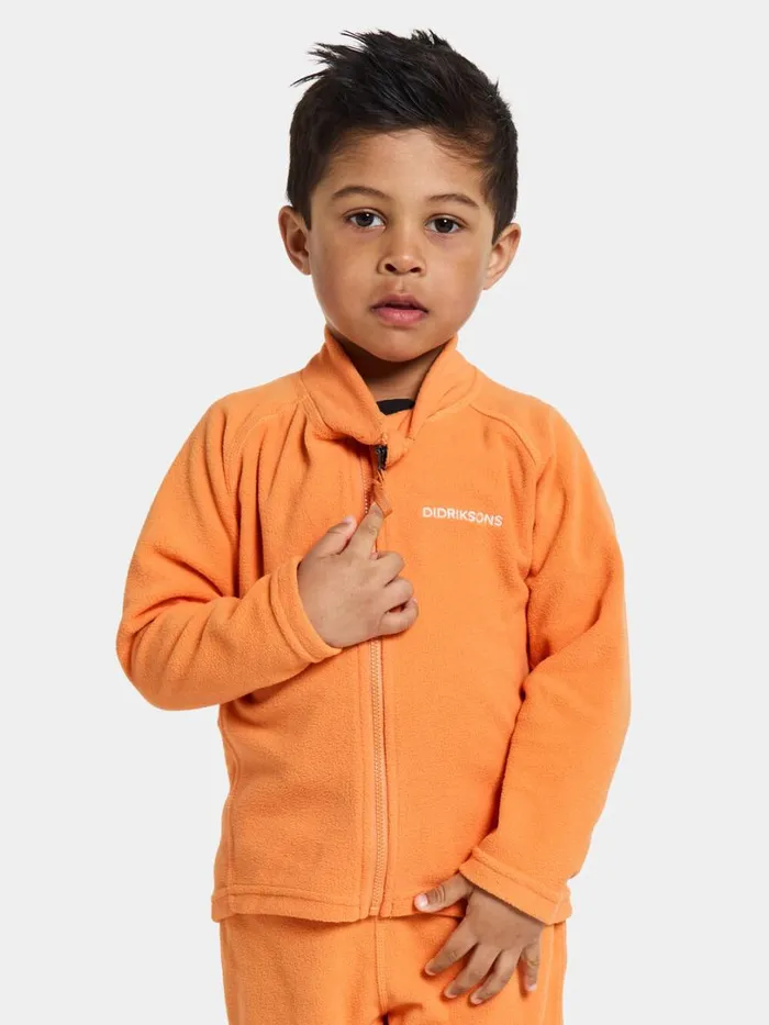 Monte Kid039s FullZip 10 Cantaloupe Kids Didriksons Fleece and Midlayers
