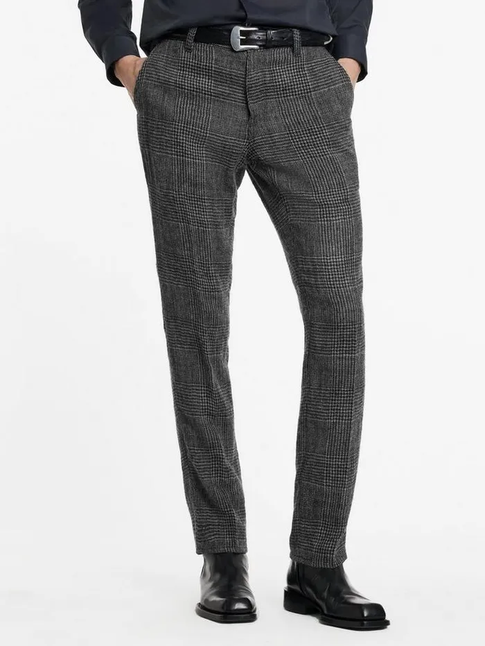 MOTOR CITY PANTS Flat Grey Men John Varvatos Dress Pants