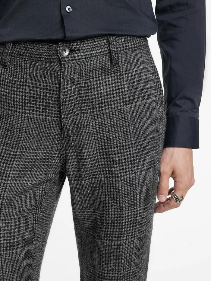 MOTOR CITY PANTS Flat Grey Men John Varvatos Dress Pants