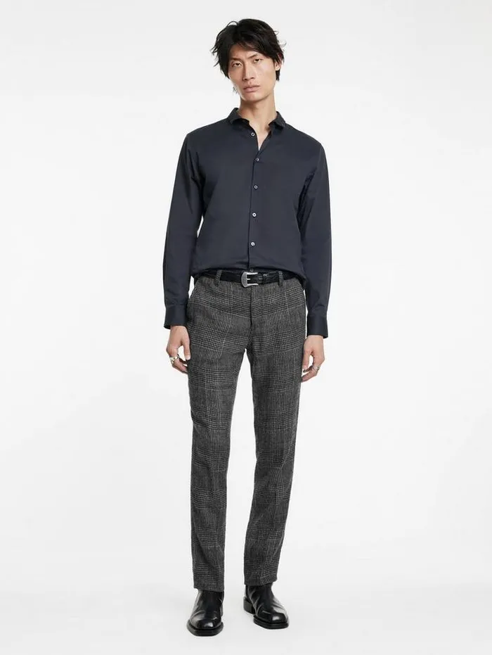 MOTOR CITY PANTS Flat Grey Men John Varvatos Dress Pants