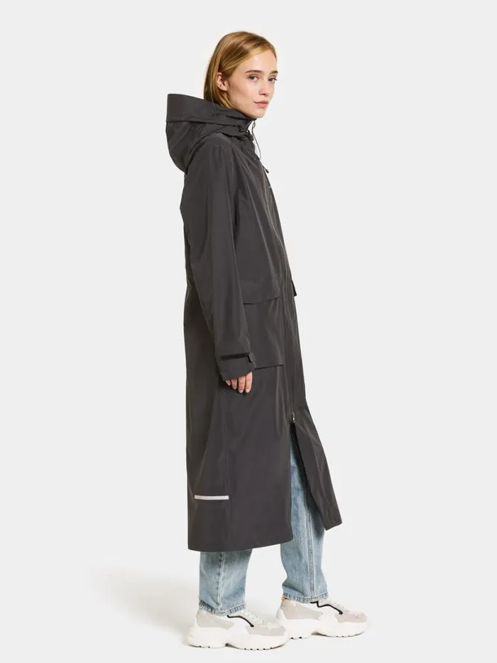 Nadja Parka Long Black Women Didriksons Spring Jackets