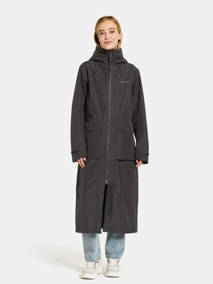 Nadja Parka Long Black Women Didriksons Spring Jackets