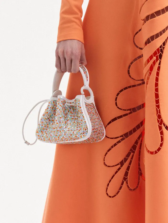 Nano Confetti Pav O Handle Bag Rainbow Women Oscar De La Renta Handbags Nano Confetti Pav O Handle Bag Rainbow Women Oscar De La Renta Handbags