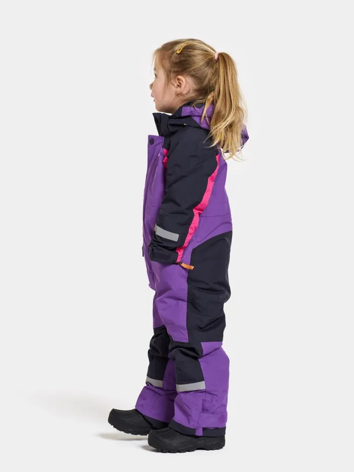 Neptun Kids039 Coverall Disco Purple Kids Didriksons Snowsuits