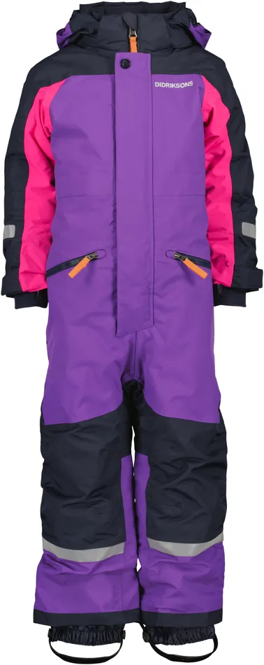 Neptun Kids039 Coverall Disco Purple Kids Didriksons Snowsuits