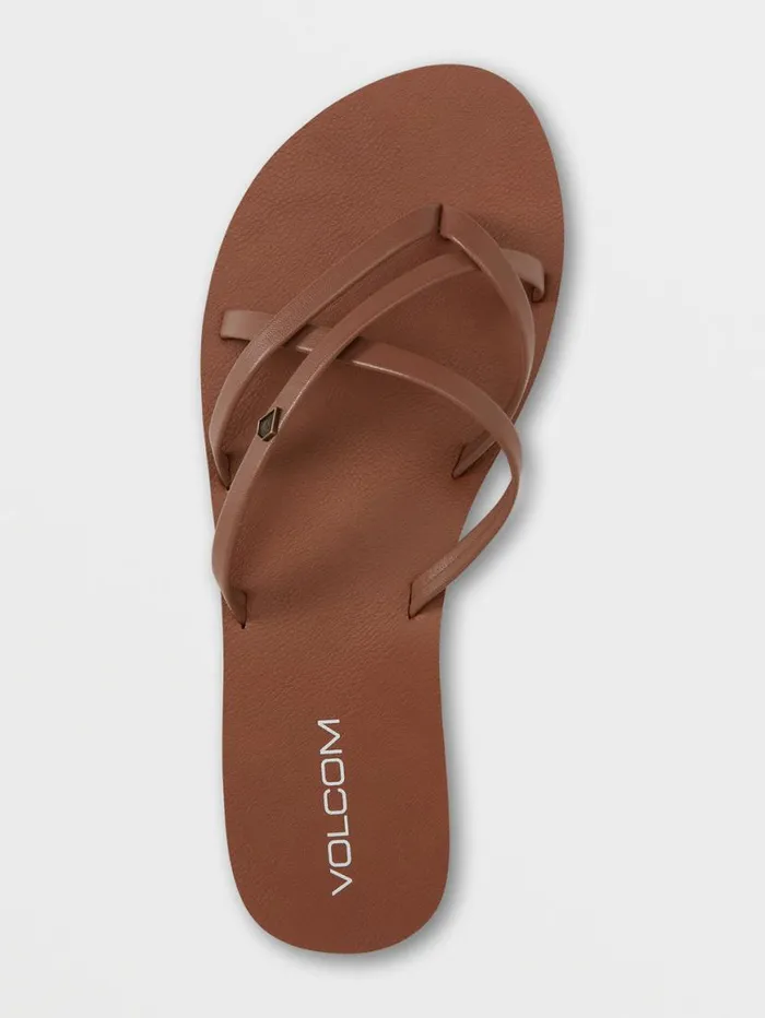New School II Sandals 8211 Cognac Womens Volcom Sandals