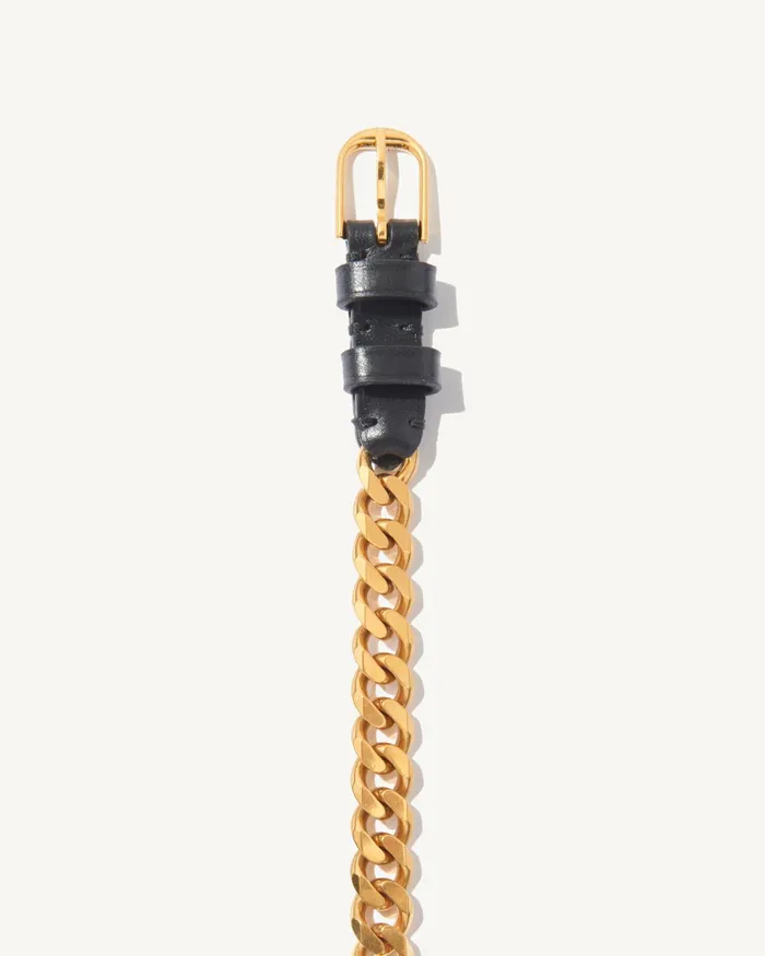NICOLETTE CHAIN BELT Black Women Nili Lotan Belts and Accessories
