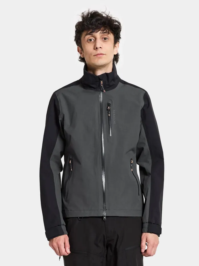 Njord Jacket Coal Black Men Didriksons Spring Jackets
