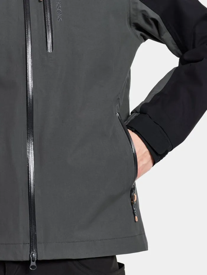 Njord Jacket Coal Black Men Didriksons Spring Jackets