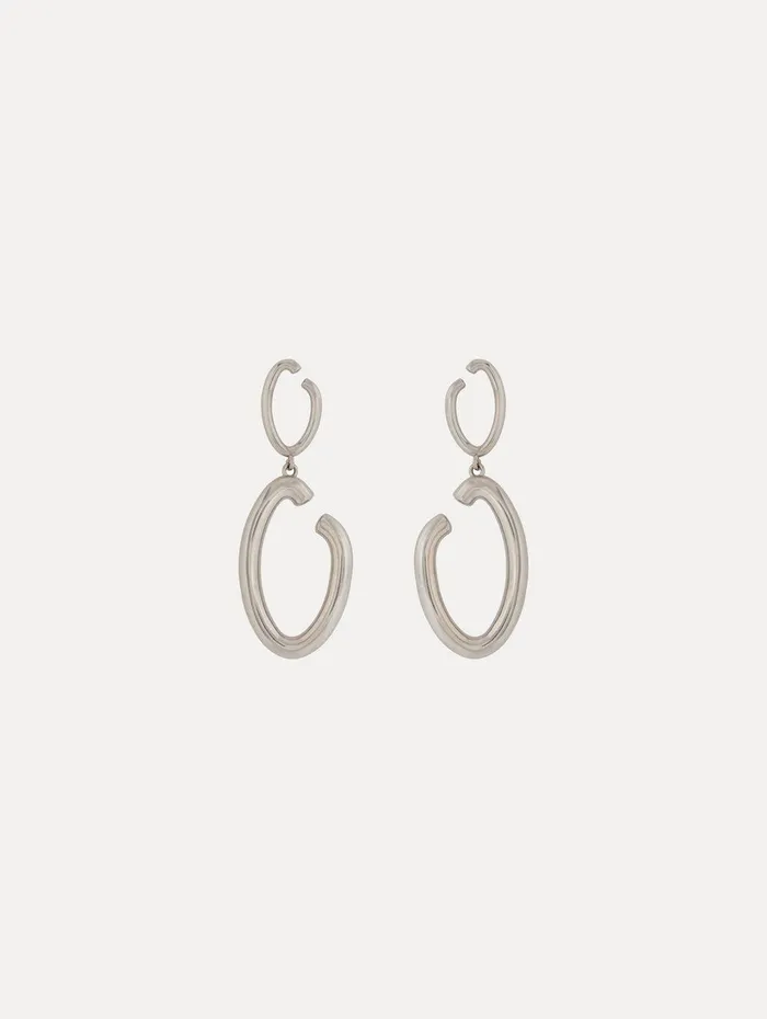 O Drop Earrings Silver Women Oscar De La Renta Earrings