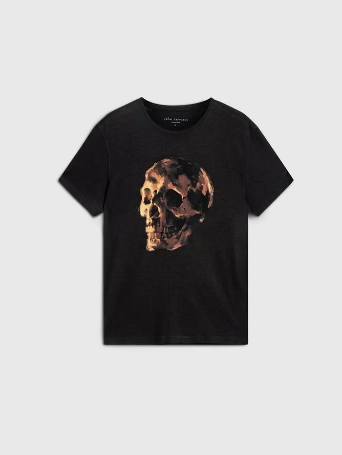 OIL SKULL TEE Black Men John Varvatos Graphic Tees