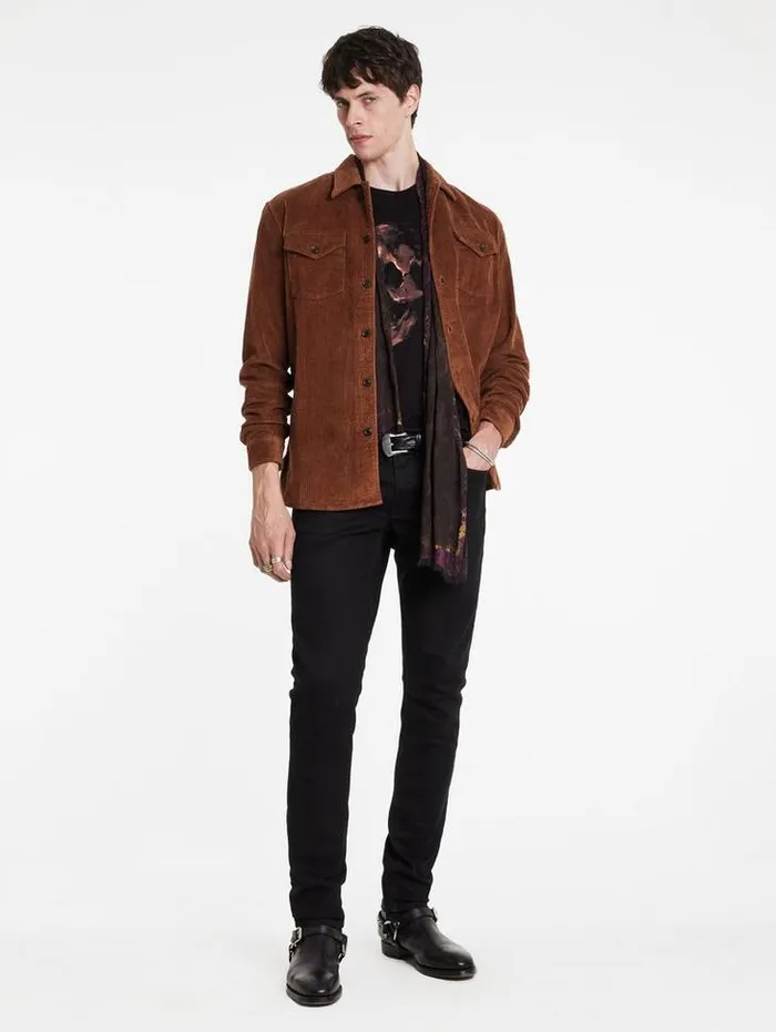OIL SKULL TEE Black Men John Varvatos Graphic Tees