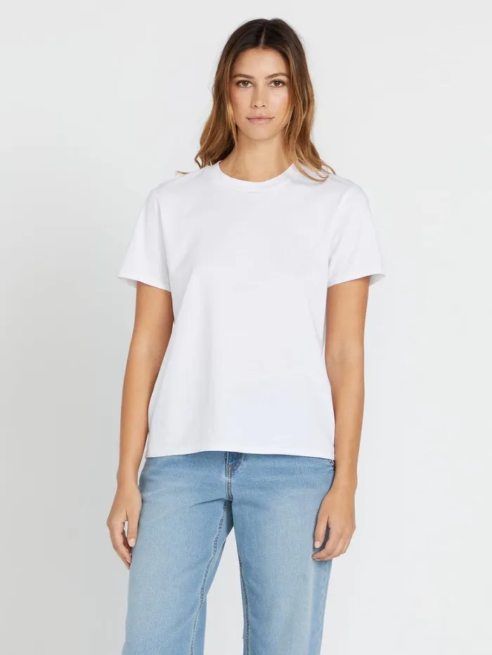 One Of Each Bf Tee 8211 White Womens Volcom Tops