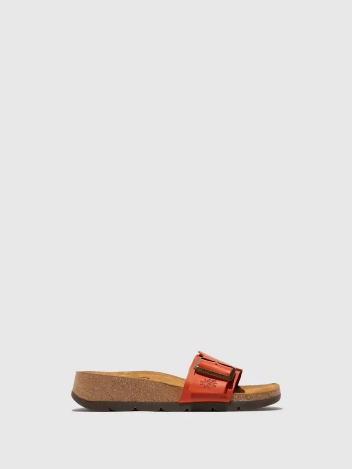 Open Toe Mules CARB851FLY SCARLET Women Fly London Mules
