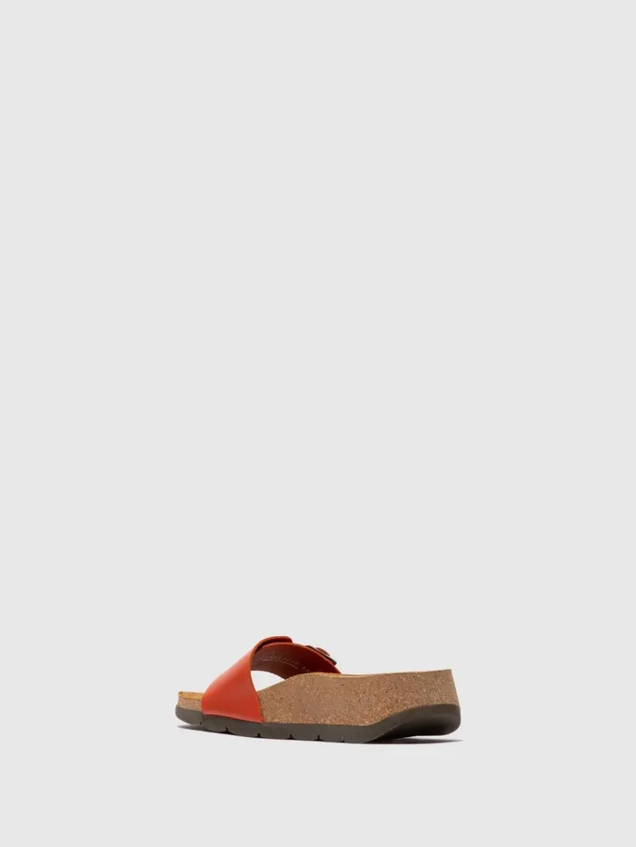Open Toe Mules CARB851FLY SCARLET Women Fly London Mules
