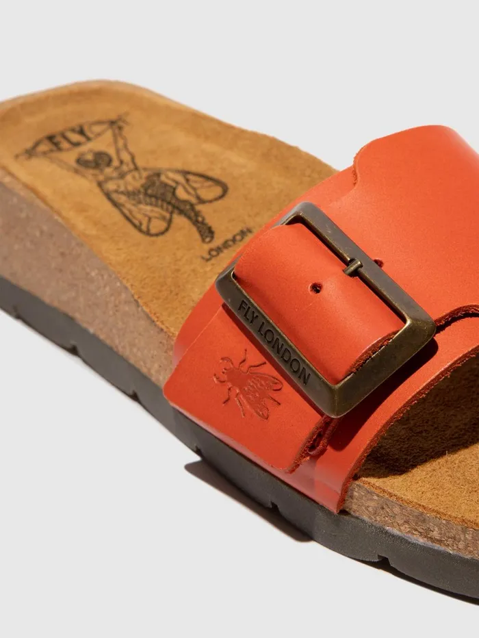 Open Toe Mules CARB851FLY SCARLET Women Fly London Mules