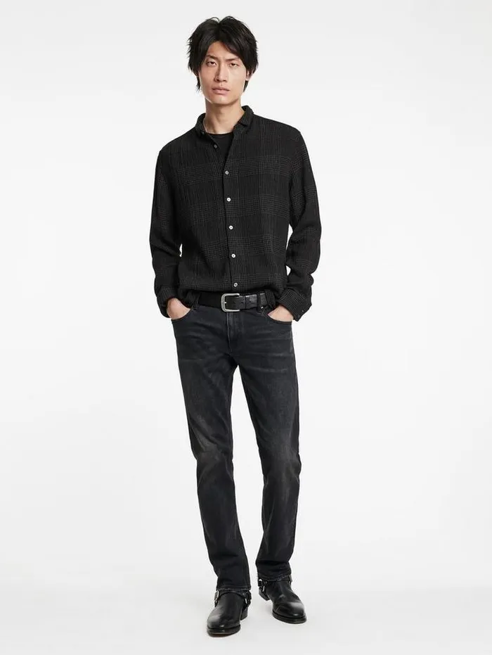 ORCHARD SHIRT Charcoal Grey Men John Varvatos Shirts