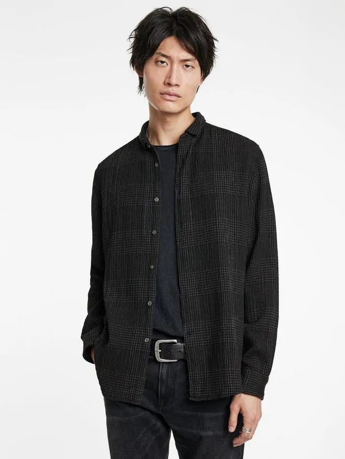 ORCHARD SHIRT Charcoal Grey Men John Varvatos Shirts