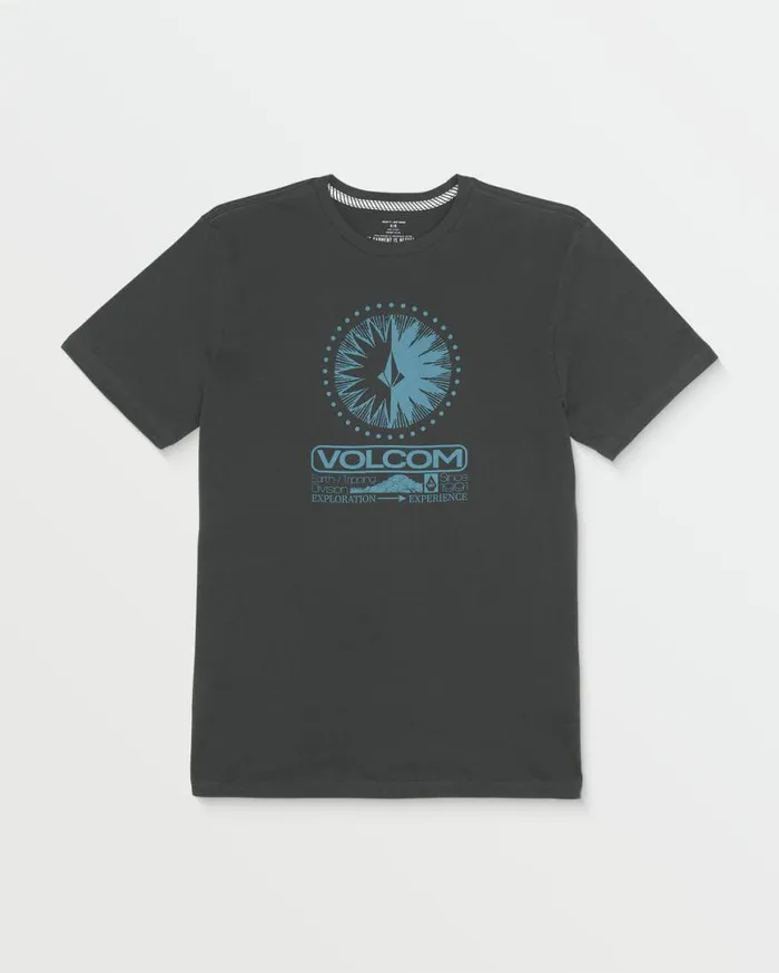 Out There Short Sleeve Tee 8211 Stealth Mens Volcom TShirts and Tanks