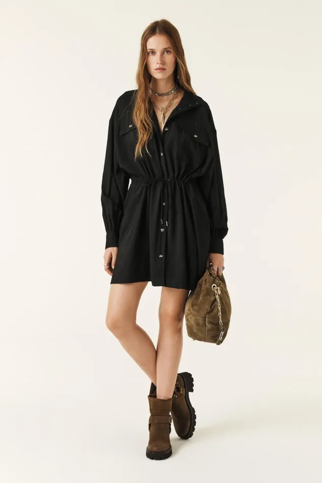 Oversized Dress Bowo Black Women Baandsh Dresses