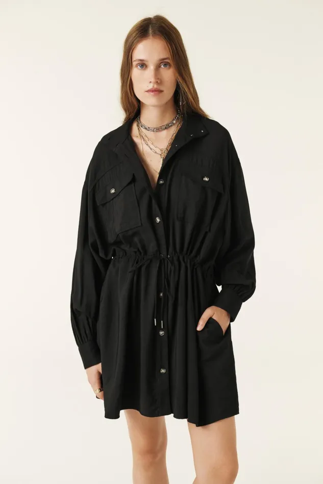 Oversized Dress Bowo Black Women Baandsh Dresses