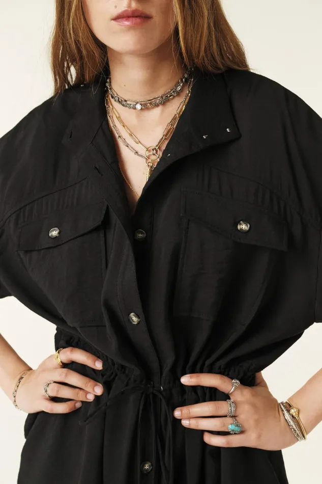 Oversized Dress Bowo Black Women Baandsh Dresses
