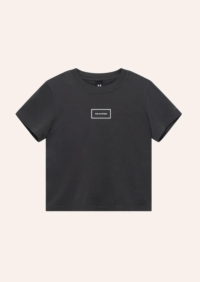 PE Nation KITE TEE IN WASHED BLACK Women Tees