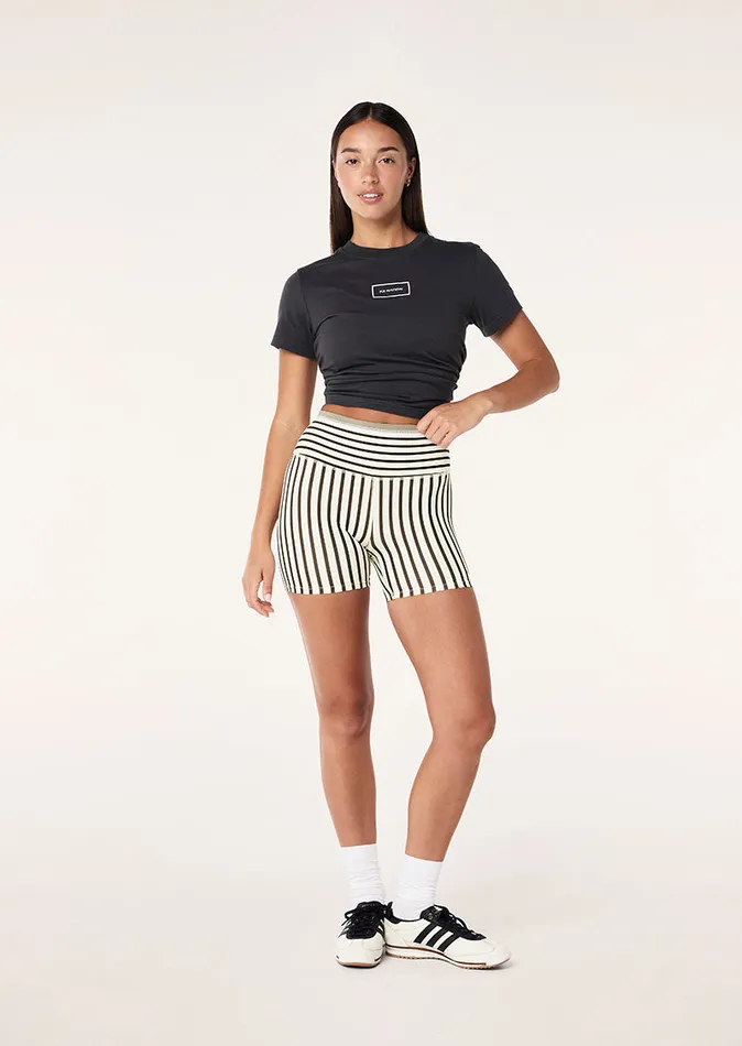 PE Nation KITE TEE IN WASHED BLACK Women Tees