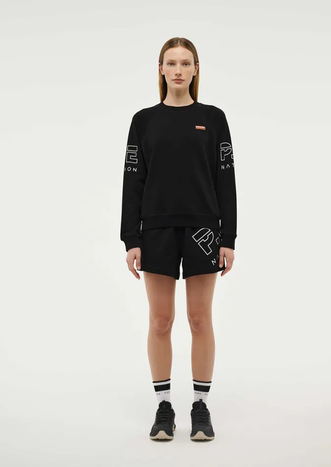 PE Nation MONEYBALL SHORT IN BLACK Women Baseline