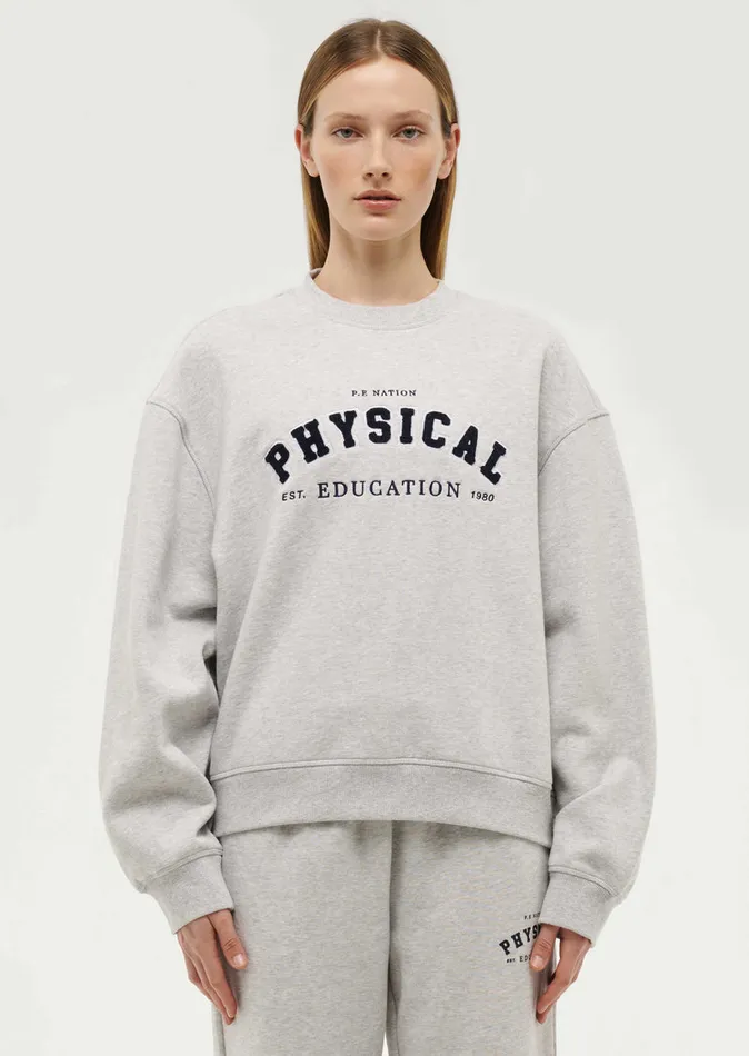 PE Nation PHYSICAL SWEAT IN GREY MARL Women Loungewear