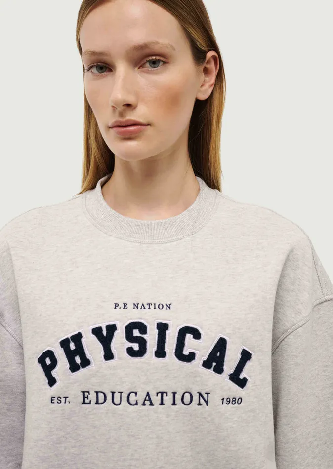 PE Nation PHYSICAL SWEAT IN GREY MARL Women Loungewear