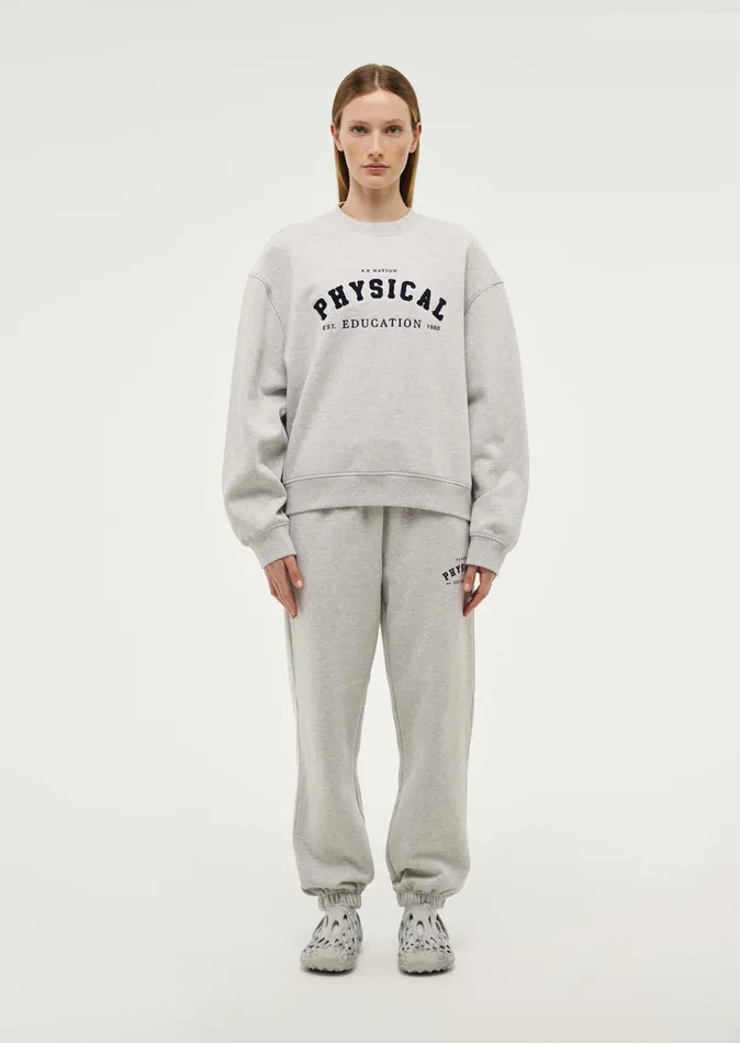 PE Nation PHYSICAL SWEAT IN GREY MARL Women Loungewear